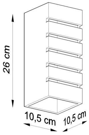 Nástenné svietidlo SAMIR 1xE27/60W/230V biela
