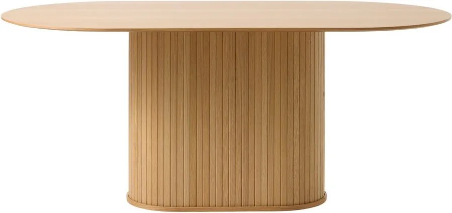 Jedálenský stôl s doskou v dubovom dekore 95x180 cm Nola – Unique Furniture