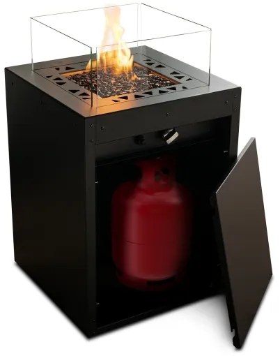 Planika Square GAS - Vonkajší plynový krb 79,7x48 cm 10kW