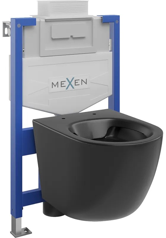 Mexen Fenix XS-U, podomietkový modul a závesné WC Lena, čierna matná, 6853322XX85