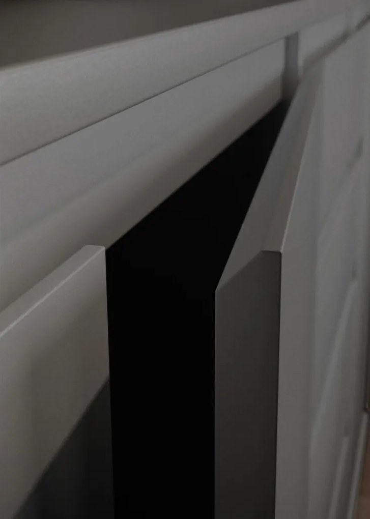 Široká komoda so šuplíkmi Brest, 160 cm, antracitová