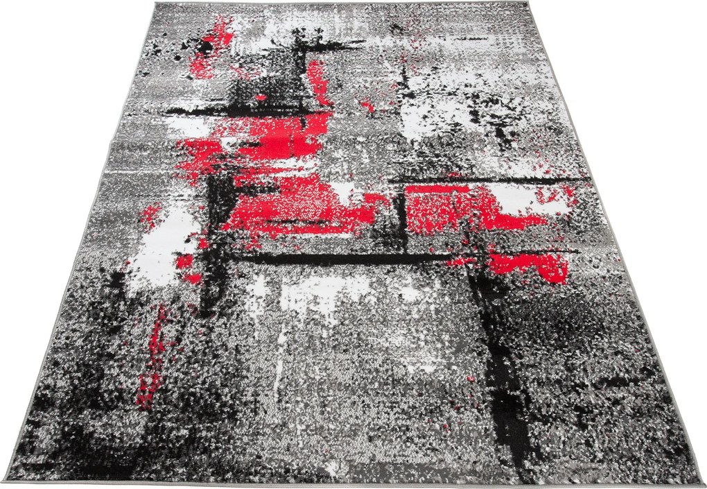 TA Koberec Q541A WHITE MAYA PP ESM Sivý Obdĺžnikový Rozmer: 160x230 cm