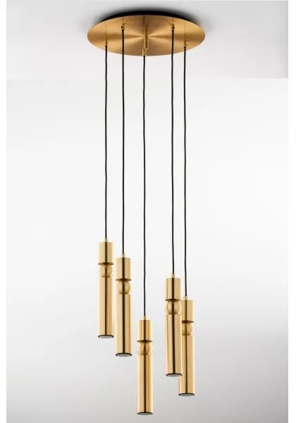 Jupiter 2020 - Luster na lanku ALAS 5xGU10/10W/230V zlatá