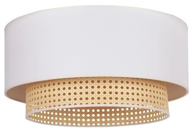 Duolla - Stropné svietidlo BOHO 1xE27/15W/230V pr. 45 cm krémová/ratan