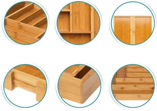 Organizér na príbory IKAR bambusový