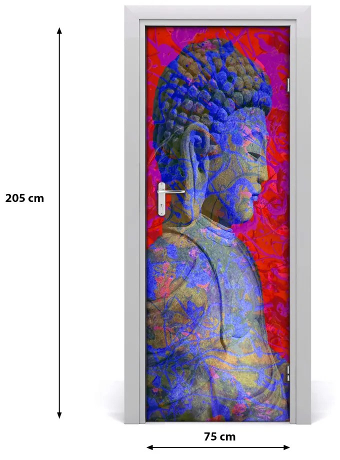 Samolepiace fototapety na dvere Abstrakde budha 75x205 cm