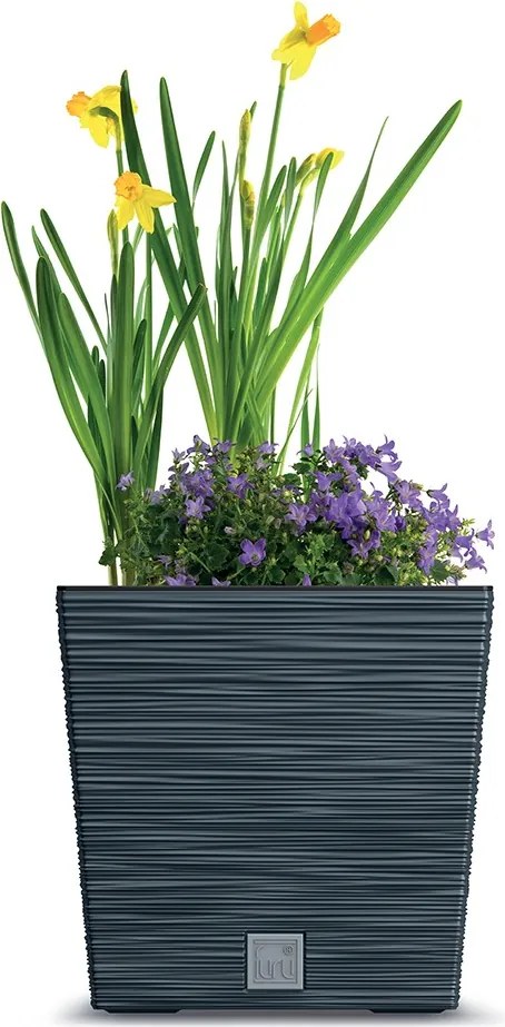 Kvetináč FUSU V biely