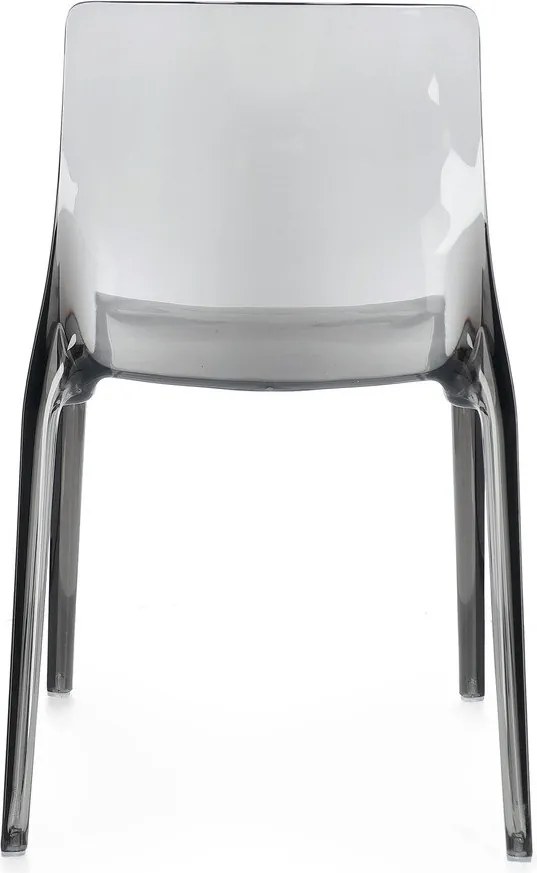 Sivá plastová záhradná stolička Adele – Bizzotto