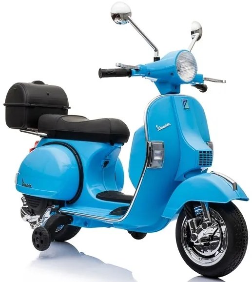 RAMIZ ELEKTRICKÁ MOTORKA - VESPA - MODRÁ - 2x45W - 1x12V4,5Ah - 2023