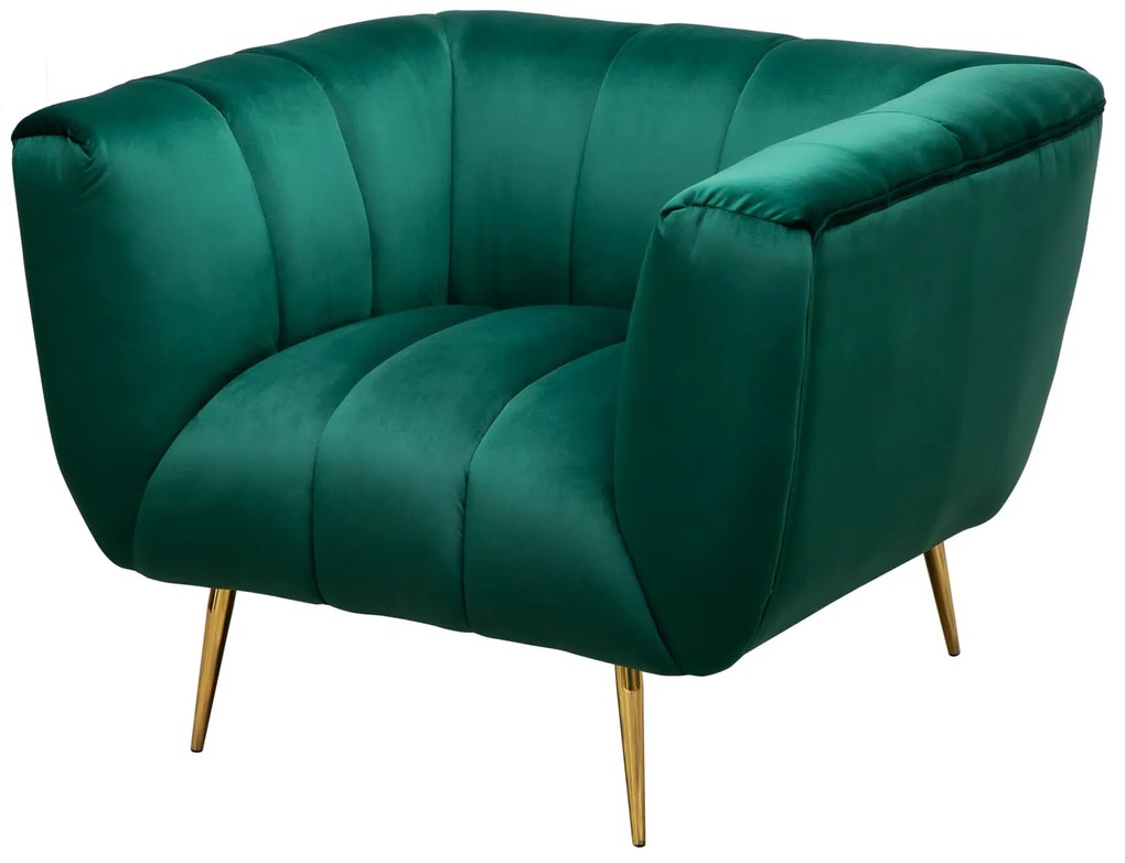 Kreslo Ablesse smaragdovo zelené