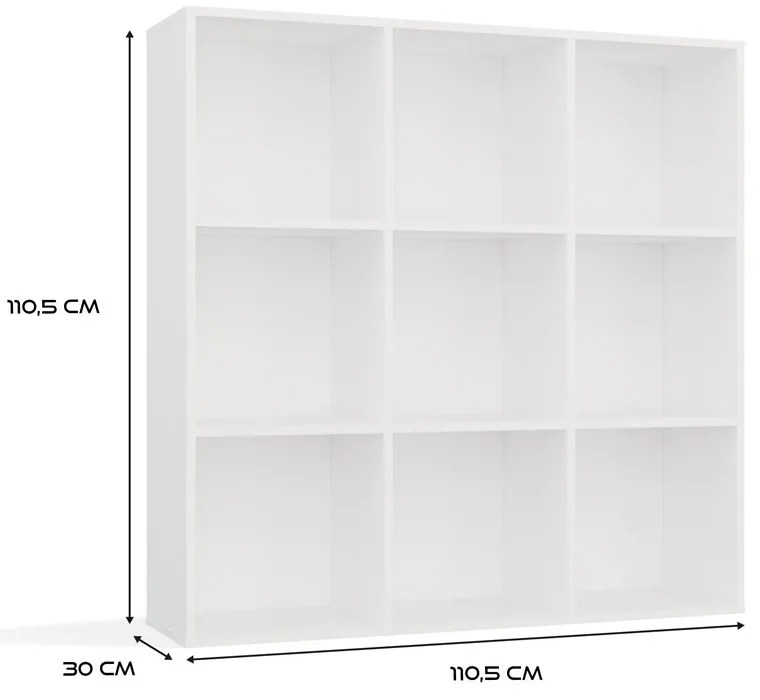 Regál Malax 110 cm biely