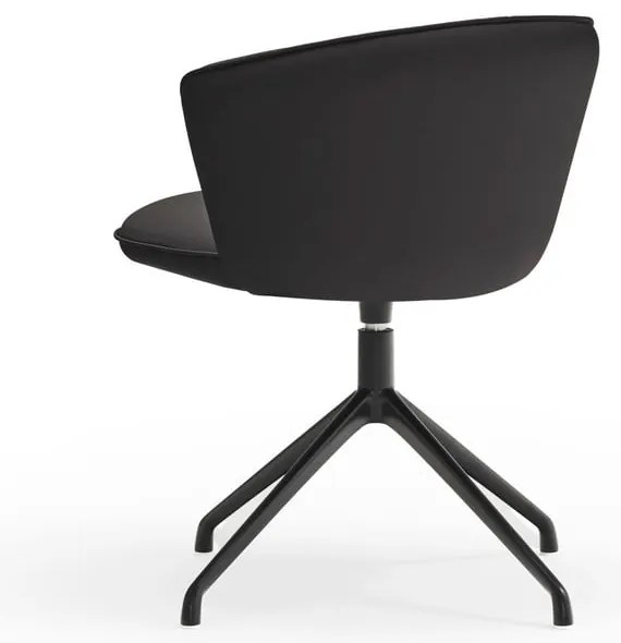 Čierne čalúnené jedálenské kreslá v súprave 2 ks Add – Teulat