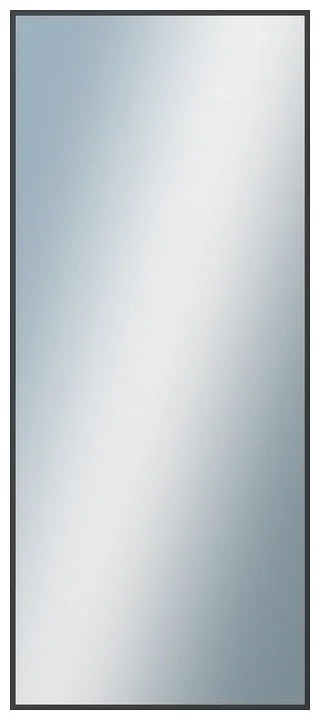 DANTIK - Zrkadlo v rámu, rozmer s rámom 60x140 cm z lišty Hliník čierna (7269021)