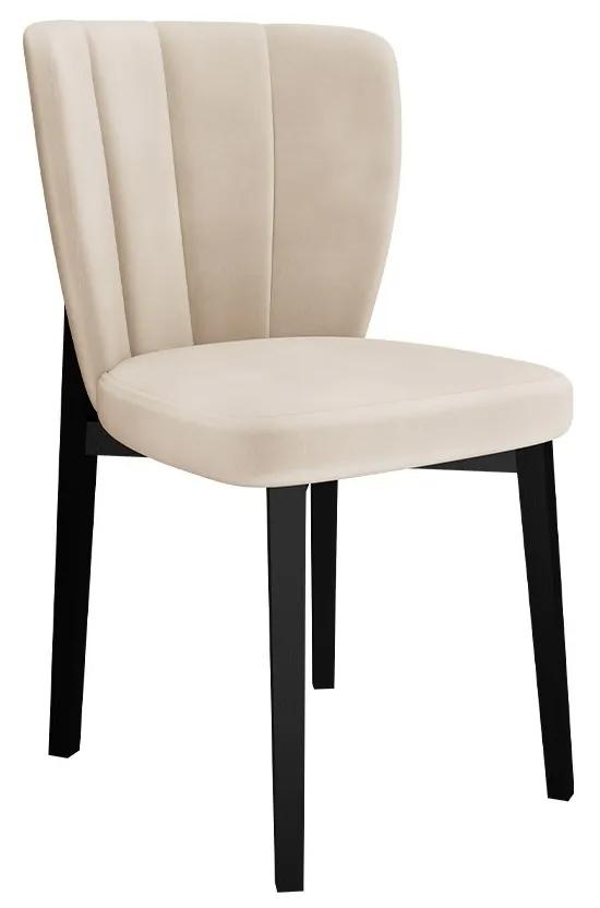 Moderná čalúnená stolička ST106, Dostupné poťahy: Baloo 2085, Farby: čierna