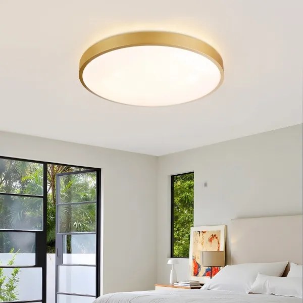 Brilagi - Stmievateľné LED svietidlo GLASS POOL DOUBLE LED/60W/230V 50 cm zlaté + diaľkové ovládanie