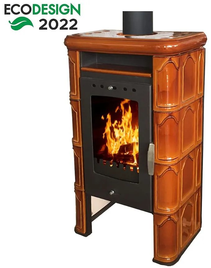 Krbové kachle Bergamo II goldbrown 7kw