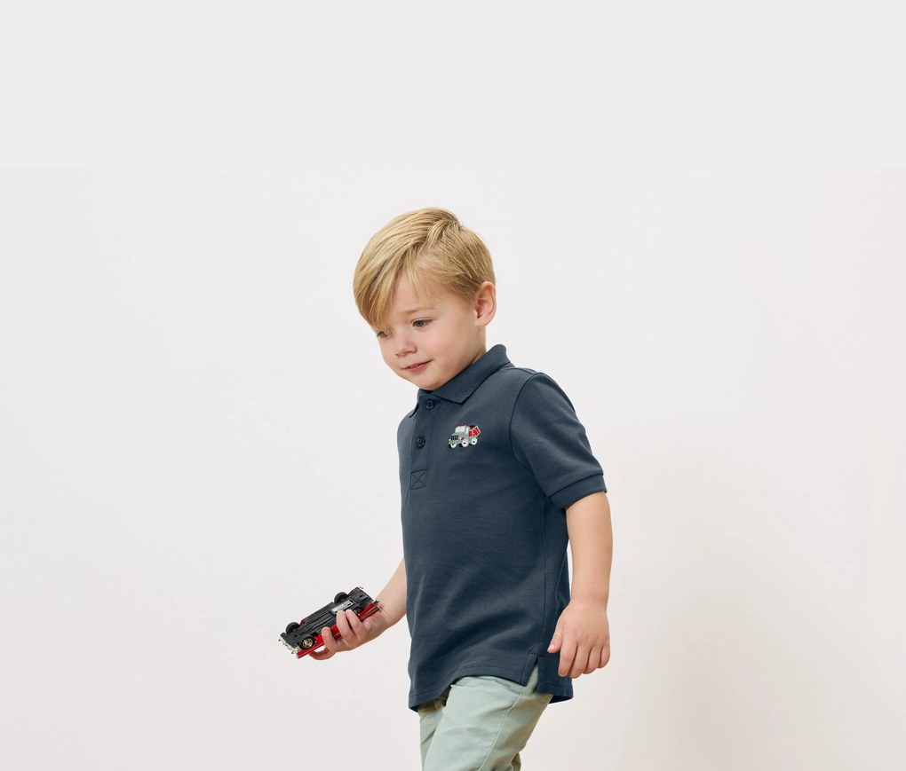 Detské polokošele z bavlneného piké, 2 ks