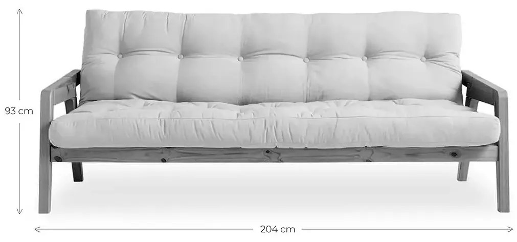 Variabilná pohovka Grab Seaweed/Carob Brown 204 × 90 × 93 cm / 204 × 130 × 43 cm