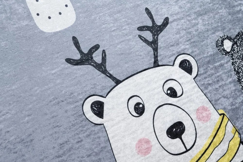 Detský koberec s motívom zvieratiek a cesty Šírka: 80 cm | Dĺžka: 150 cm