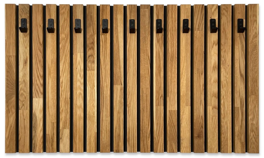 Dekorstudio Nástenný vešiak na oblečenie Lamele Panel 100cm