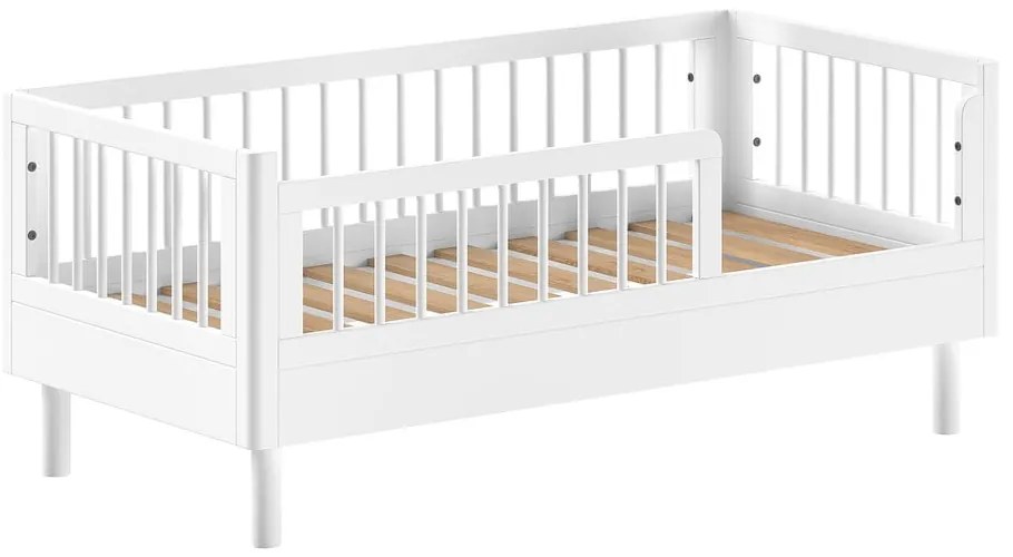 Biela postieľka z bukového dreva 70x140 cm Forrest – Vipack