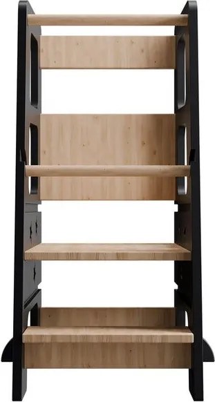 Rastúca detská učebná veža, ružová, výškovo nastaviteľná