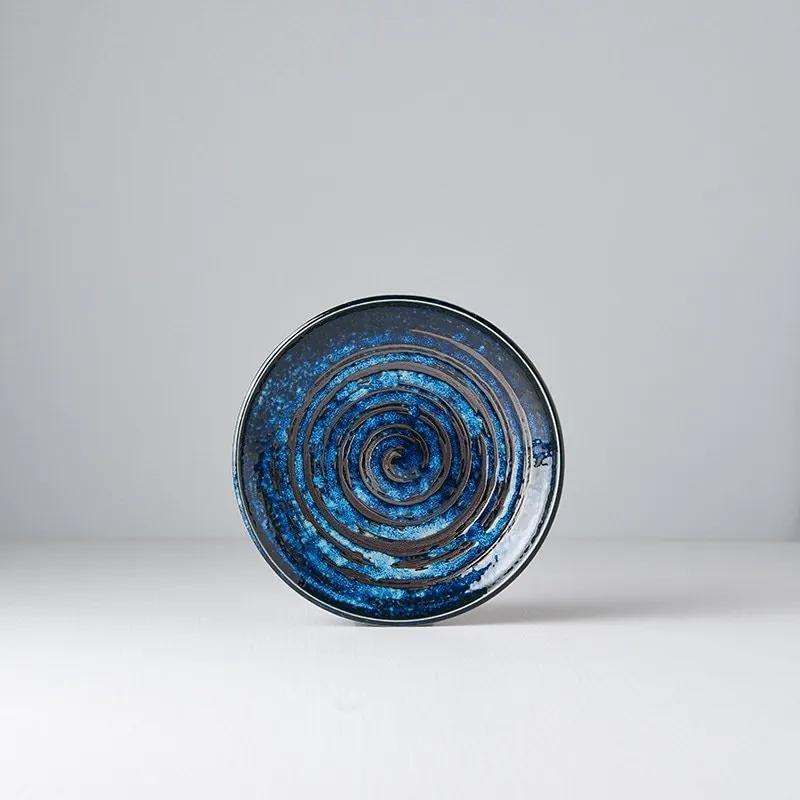 MADE IN JAPAN Dezertný tanier Copper Swirl 17 cm 19,5 cm