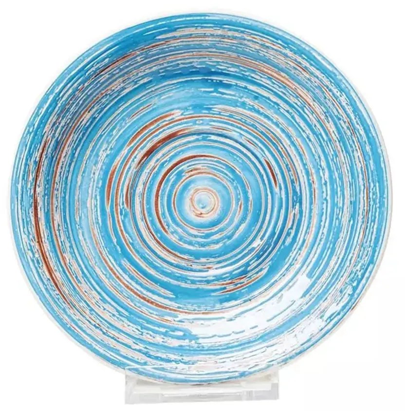 KARE DESIGN Tanier Swirl Blue Ø19 cm 2 × 19 × 19 cm