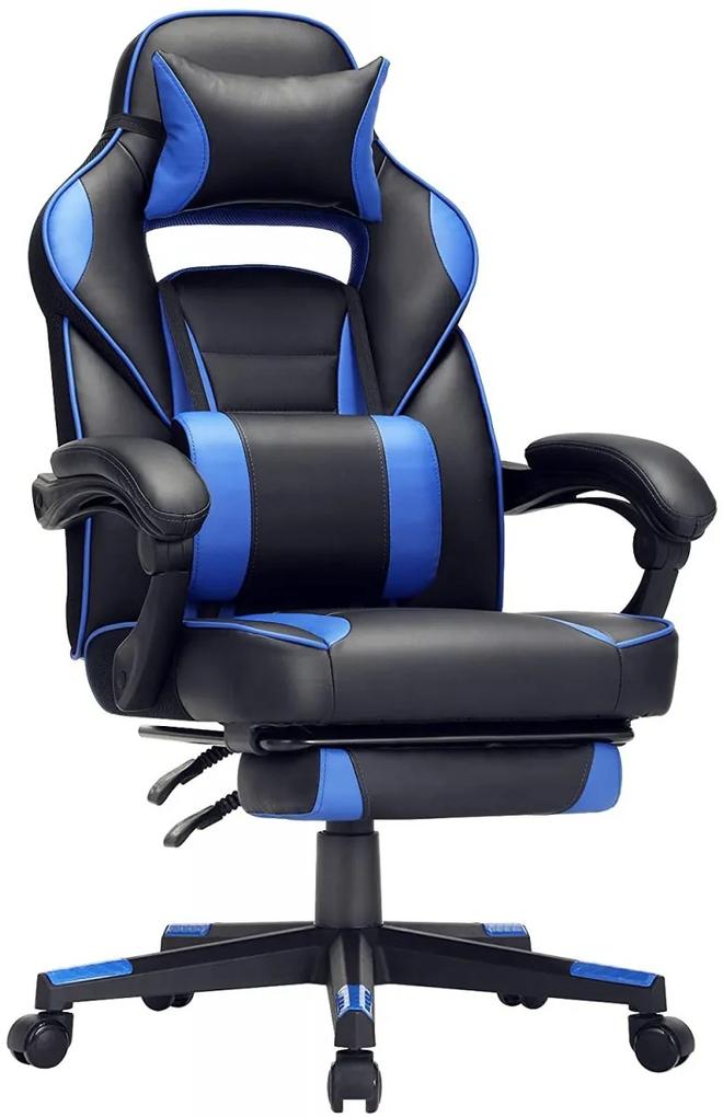 Herná stolička Bert čierno-modrá