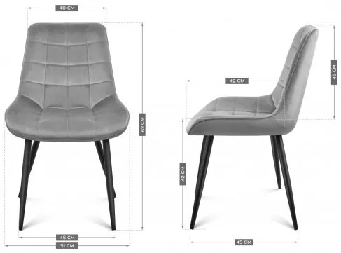 Jedálenská stolička Mark Adler Prince 3.0 Grey