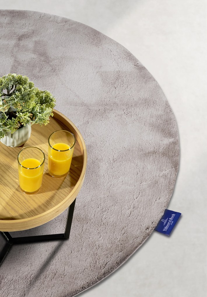 Villeroy & Boch, Kusový koberec Villeroy & Boch 106160 Grey kruh, 200x200 (priemer) kruh, šedá, obývacia izba