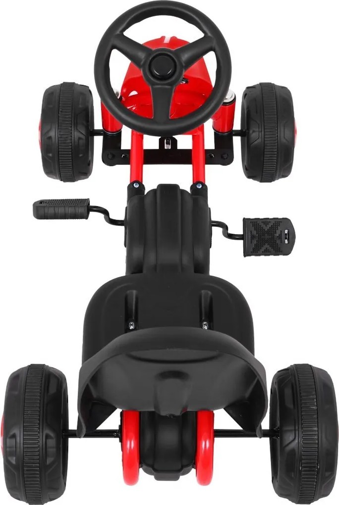 Ramiz Prvá šlapacia motokára pre najmenších Červená + reťazový pohon + kolesá s gumou