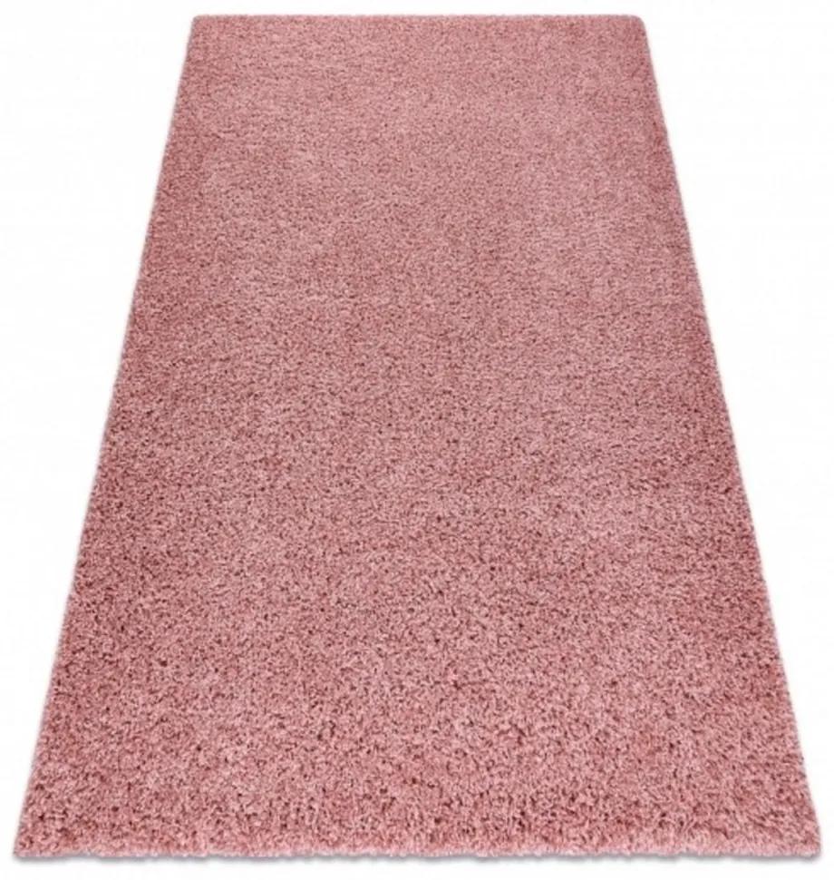 Kusový koberec Shaggy Sofia ružový 80x150cm
