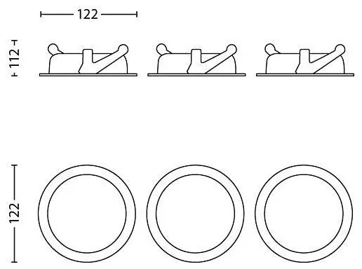 Philips 59183/48/16 - SADA 3x LED podhľadové svietidlo ASTEROPE LED/4,5W/230V