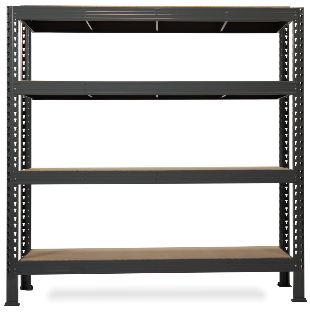 Trestles Nekonečný priemyselný regál 2200x2000x800, 4 police Farba: oranžová a modrá