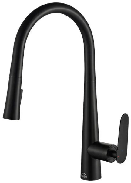 Laveo Nalda, kuchynská batéria stojaca h-415, čierna, LAV-BAY_769D