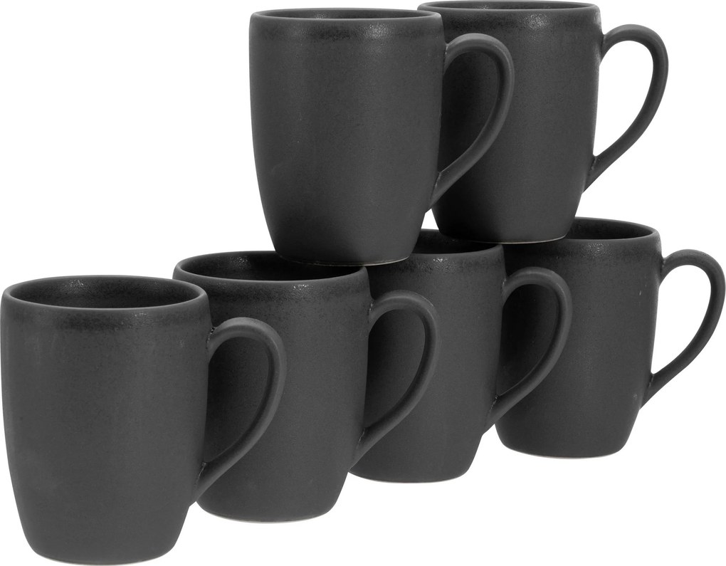 XXXLutz SADA HRNČEKOV NA KÁVU Soft Touch Black  6-dielne Creatable - Hrnčeky & šálky - 007768136601