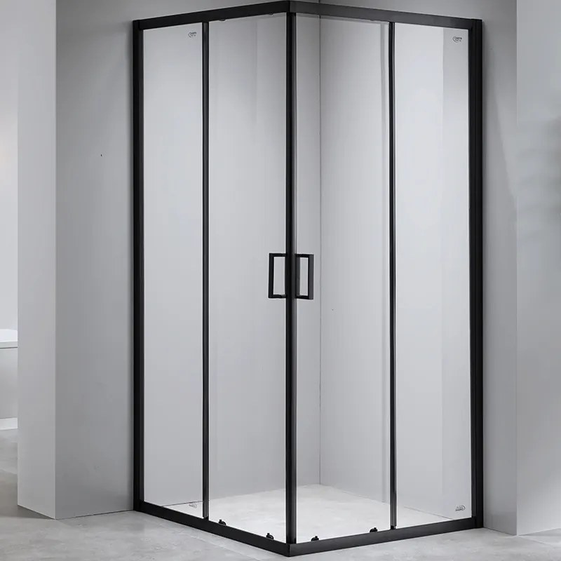 BPS-koupelny Štvorcový sprchový kút BL30C 100x100 čierna/transparent - bez vaničky