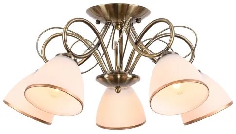 Brilagi - Prisadený luster FRED 5xE27/60W/230V pr. 59 cm bronzový