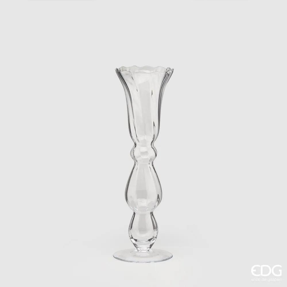 Sklenená váza Optic 45x14 cm