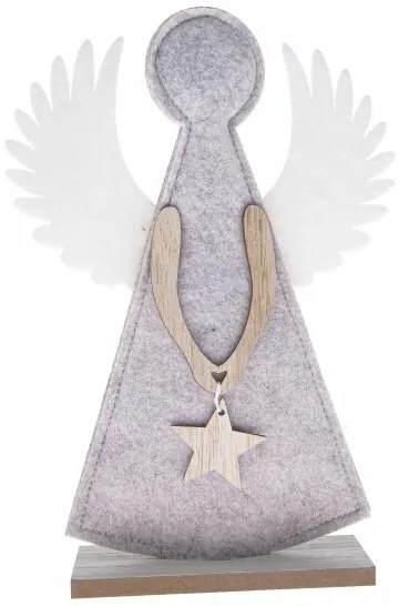 Vianočná dekorácia Anjel 27 cm, plsť