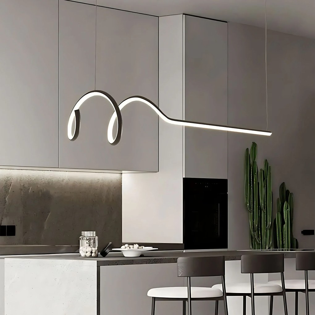 Toolight Toolight, LED závesné svietidlo 120cm, 36W, 3000K, LHJ030-CP, čierna, OSW-50013