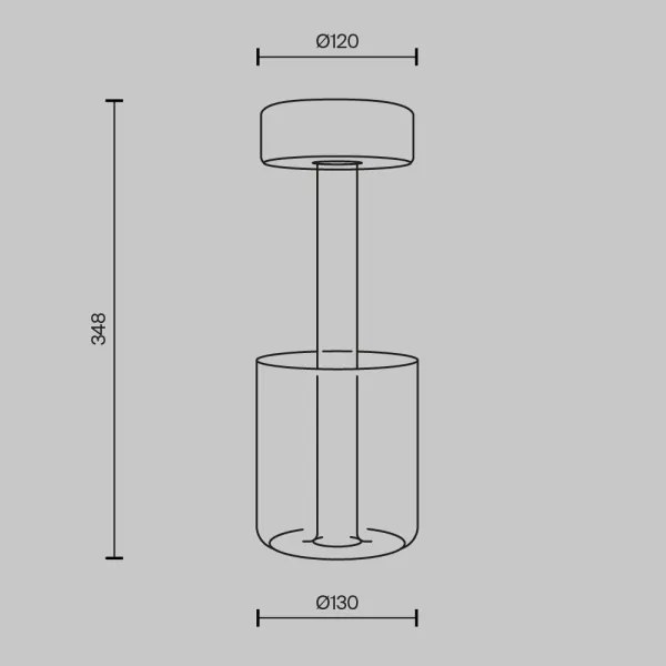 Maytoni MOD229TL-L3B3K1 - LED stmievateľná prenosná stolná lampa 3W/5V čierna/čí