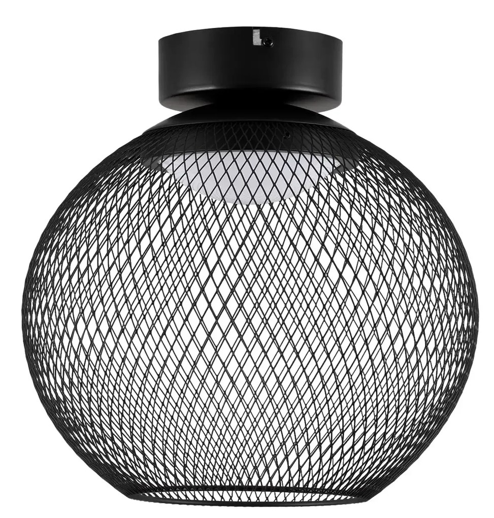 LED čierne moderné stropné svietidlo Kinetic 30