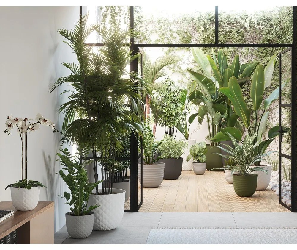 Kvetináč z recyklovaného plastu ø 30 cm Havana – Artevasi