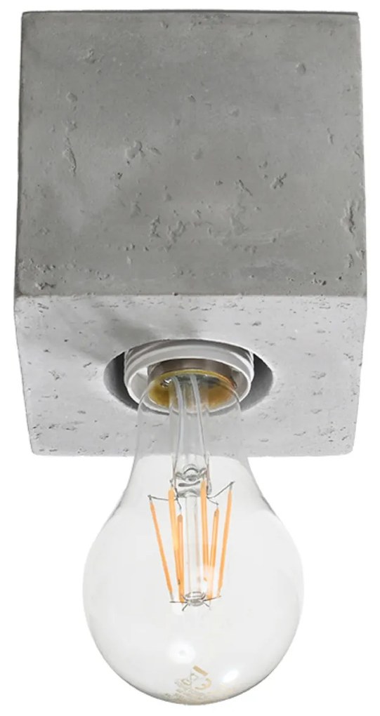 Stropné svietidlo Ariz, betónové telo svietidla