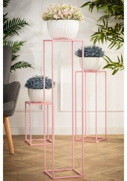 Stojan na kvety 100x24 cm ružová