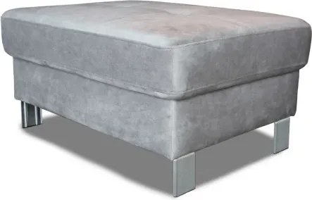 Taburet Lotos, svetlo šedá látka%