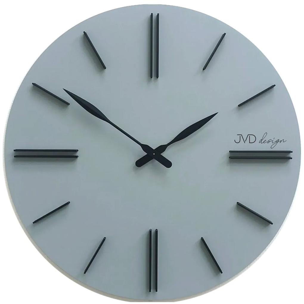 dizajnové nástenné hodiny JVD HC38.1 šedé