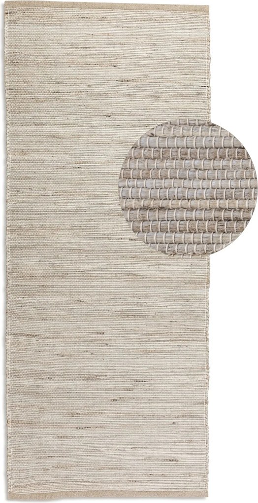 Behúň Handloom 105962 Dhaka Grey Brown, 80x200, béžová, chodba / predsieň, Hanse Home